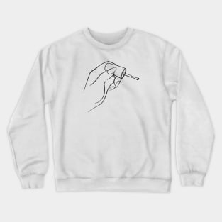 Nail Technician With Nail Polish Crewneck Sweatshirt